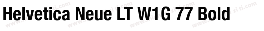 Helvetica Neue LT W1G 77 Bold conde字体转换